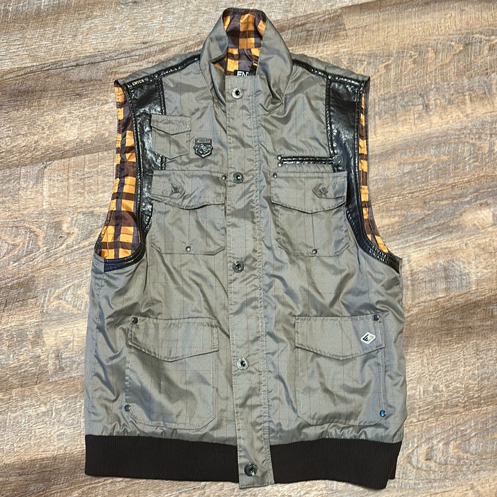 Enyce by Sean Combs Men's 2XL Vest Embellished Zip XXL GUC